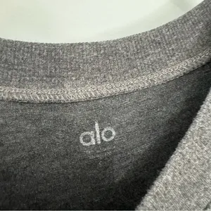 Alo Dark Gray Long Sleeve Top thumbnail 3