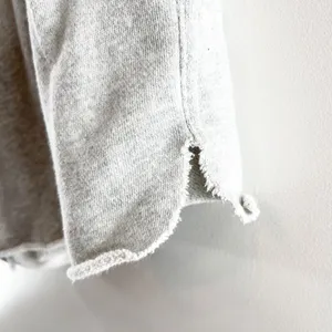 Aerie High Rise Cutoff Sweat Lounge Shorts Gray Large thumbnail 8