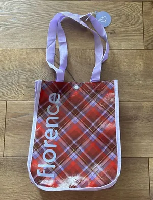FLORENCE By Mills ♥️💜 Shopping Tote Bag NWT limited Holiday Bag thumbnail 1