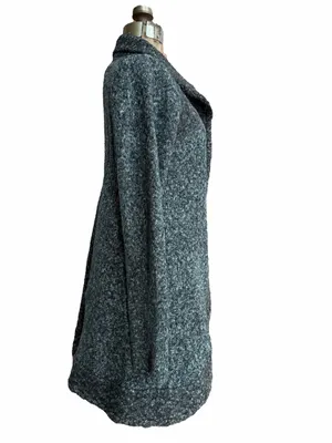 Prana Angelica Duster Cardigan, Wool Mohair Blend, Long Line, Heather Charcoal thumbnail 5
