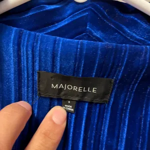 Majorelle Fairbanks‎ Velvet Cobalt Blue Blazer Size Small thumbnail 7