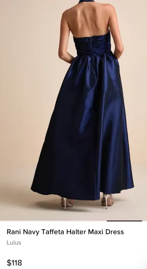 Lulus Halter Gown thumbnail 3
