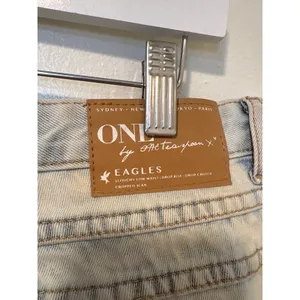 NWT One Teaspoon Sz 26 Blue Ash Eagles Slouchy Low Waist Dropped Crotch Jeans thumbnail 4