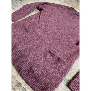 Womens Abercrombie and Fitch acrylic long line pocket long sleeve sweater size S thumbnail 3