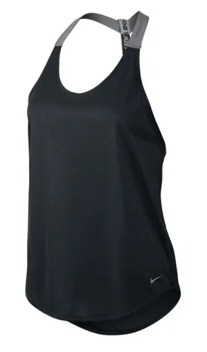 Nike Dri-Fit Elastika Tank Top Racerback T Back Black Gray S thumbnail 1
