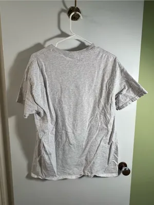 Gildan Ultra Cotton Unisex Size Large T-Shirt Gray Light Pink WWJD He Would Love thumbnail 5