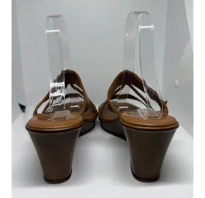 Italian Shoemakers Brown Wedge Sandals thumbnail 5