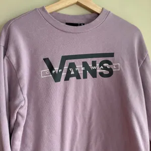 Vans purple fleece graphic sweater women's size medium drawstring waist pullover thumbnail 2