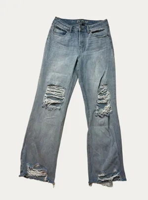 REWASH High Rise Distressed Jeans thumbnail 1