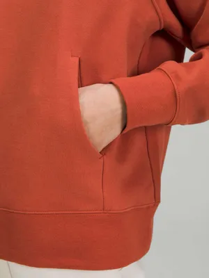 Lululemon • Loungeful Hoodie in Red Rock burnt orange pullover sweatshirt thumbnail 6
