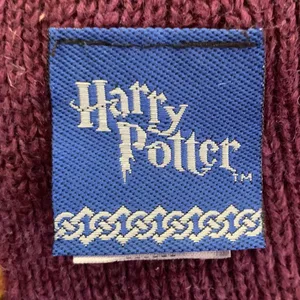 Harry Potter Gryffindor Scarf Costume Halloween Purple Yellow Stripe Lambs Wool thumbnail 3