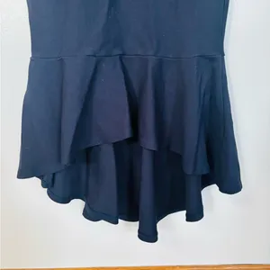 How Much I Care Midnight Blue Off-the-Shoulder Midi Dress thumbnail 3