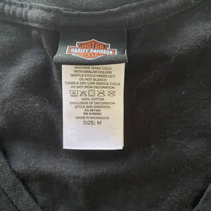 Harley-Davidson Appalachian Black V Neck T-Shirt Cotton Mechanicsburg, PA Sz M thumbnail 5