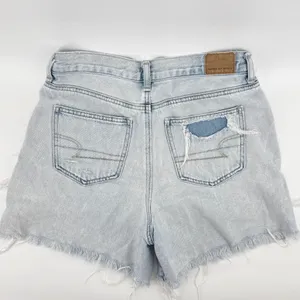 American Eagle Distressed Denim Shorts Light Wash Frayed‎ Cutoff 100% Cotton 4 thumbnail 3