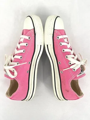 Converse Chuck Taylor All Star Low Top Pink Canvas Shoes Women's 8 / Men's 6 thumbnail 4