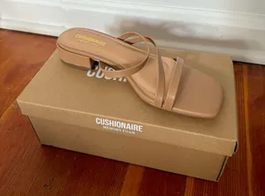 Newport Block Heel Tan Sandals thumbnail 3