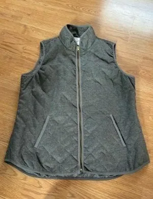 Old Navy Quilted Gray Vest thumbnail 1