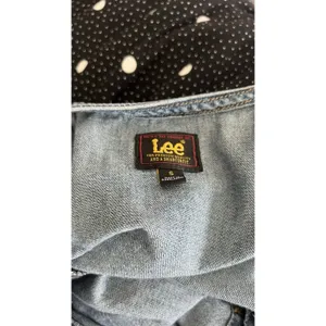 Lee Women’s Blue Denim Button Front Sleeveless Square Neck A-Line Dress Size S thumbnail 6