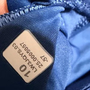 Lululemon Gathered Ribbed Long Sleeve V-Neck Ruched Top Blue Size 10 LW3FQYS thumbnail 7