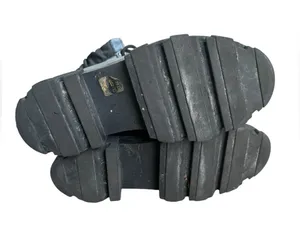 Ganni Brush Off & Nylon Combat Boots in Black 38 thumbnail 7