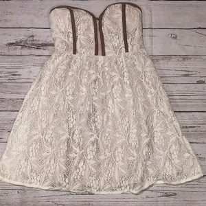 Pins and needles strapless dress Brown Size XS thumbnail 3