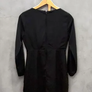 Abercrombie & Fitch Black‎ Tie-Front Long Sleeve Mini Dress Size XS thumbnail 2