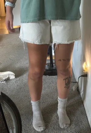 BDG White Jorts Shorts  thumbnail 1