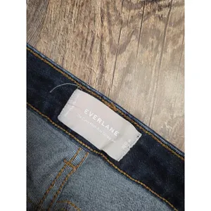 Everlane Curvy High Rise Skinny Stretch Denim Jeans Dark Wash 32 Crop thumbnail 2