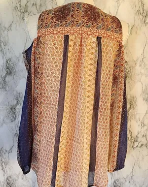 Emerald cold shoulder blouse size Size L thumbnail 4