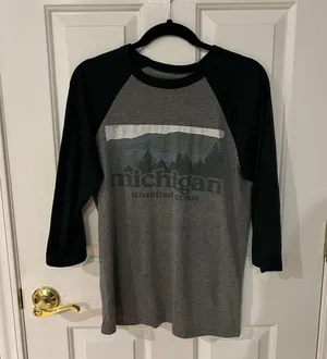 Michigan Shirt Gray Size M thumbnail 1
