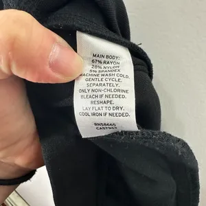 Nordstrom Rack Black Tailored Trousers Large Quiet Luxury Clean Girl‎ Minimal thumbnail 3