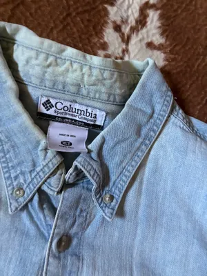 Vintage men's Columbia button down shirt size XLT true to size 100% cotton thumbnail 3