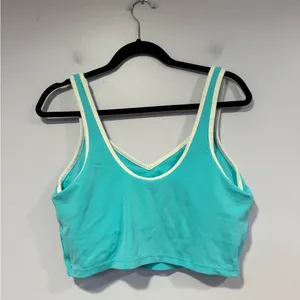 Blue‎ and white Aerie bra tank top thumbnail 4
