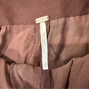 Free People Sateen Mini Wrap Skirt Women’s Small Chocolate Brown Bohemian Indie thumbnail 4