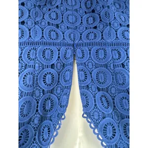 Boden Royal Blue Cotton Circle Lace Bell Sleeve Sheath Dress US‎ 6R thumbnail 10