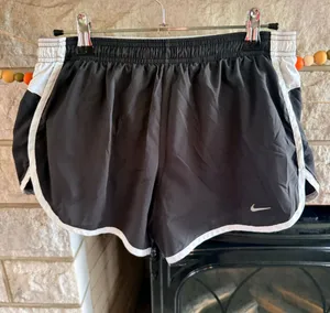Women's Nike Dri-Fit Athletic Shorts Size M Black and White thumbnail 1