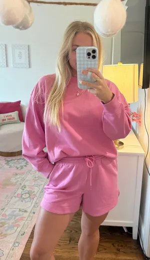 Pink matching set thumbnail 1