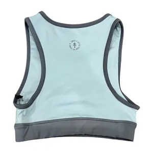 Parks Project Glacier Trail Blue Crop Top Sports Bra Bike Shorts Set XS NEW Tags thumbnail 6