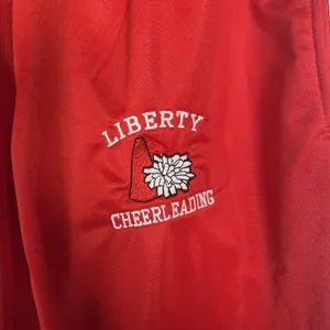 Cheerleading Liberty Red Warm Up Pants Junior Medium Athletic Sweatpants thumbnail 5