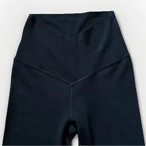 Aerie OFFLINE Real Me High Waisted Black Crossover Flare Legging Size XS thumbnail 2