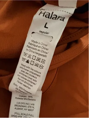 Halara U-Back Sleeveless Wide Leg Casual Jumpsuit Size L Regular Terracotta NWOT thumbnail 8