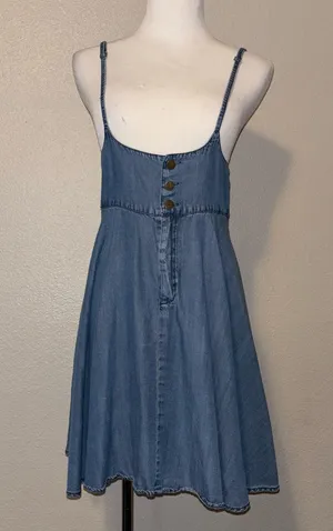 Chelsea & Violet Chambray Pinafore thumbnail 1