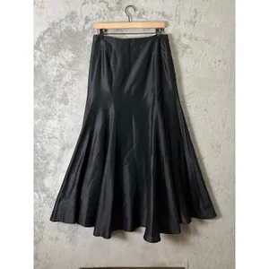 Sundance Black Silk Maxi Skirt Flowy Gothic‎ Dark Academia Size 4 Whimsigoth thumbnail 4