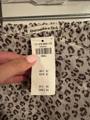 A&F Leopard Cover up Skirt NWT thumbnail 2
