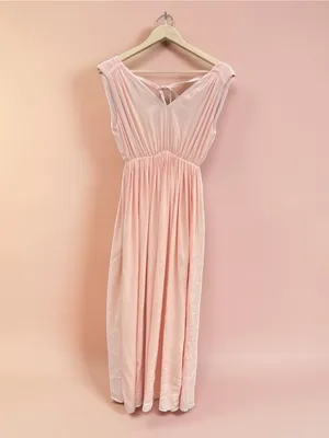 Madewell magnolia Tie Back Maxi dress thumbnail 11