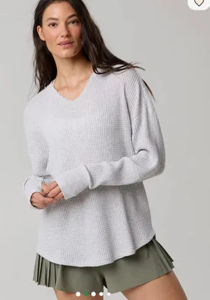 Aerie Waffle Long Sleeve thumbnail 1