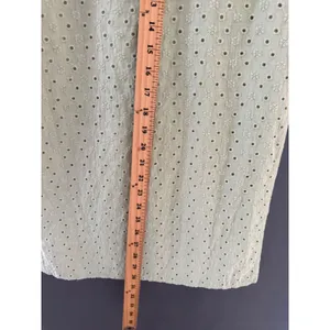 Altar'd State Sage Green Floral Eyelet Midi Skirt Scalloped Waist Small thumbnail 8