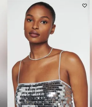 Reformation Alisha Silver Sequin Mini Dress 0 thumbnail 3