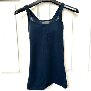 lululemon navy rally your heart tank thumbnail 3