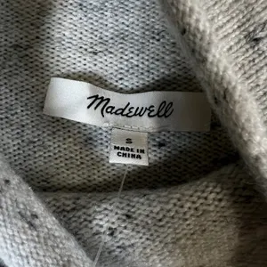 Madewell Donegal Smoke Roll Neck Wool Blend Sweater Grey K5410 Womens Small NWT thumbnail 3